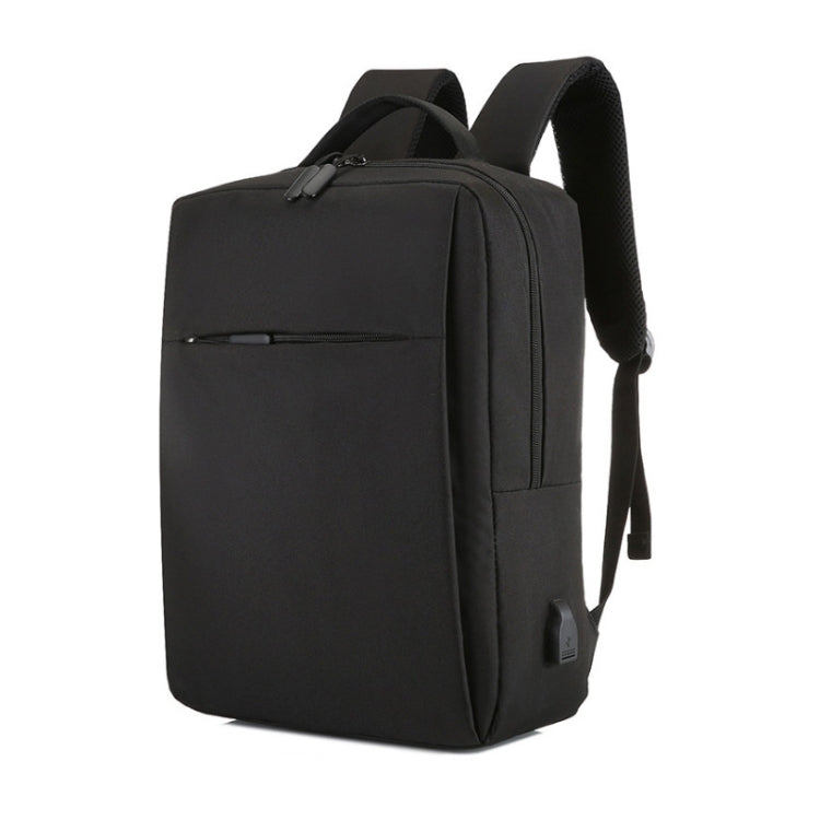 POFOKO Casual Business Backpack Large Capacity Waterproof Oxford Fabric with External USB Charging Design for 15.6 Inch Laptops