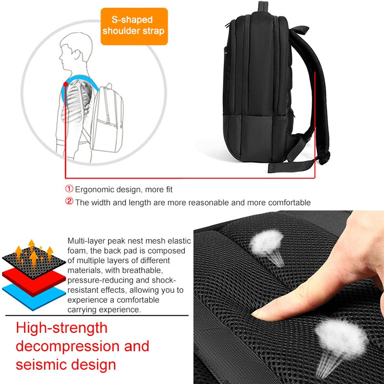 Sac à dos gaming Oxford pour PC portable multifonctionnel