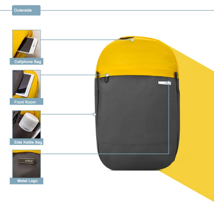 POFOKO XY Series 14-15,4 pouces Sac à dos multifonctionnel assorti aux couleurs de la mode, taille: M