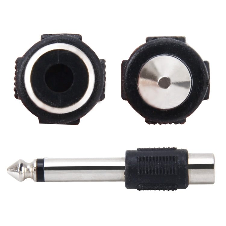 6.35mm Stereo Audio Adapter Male to RCA Female, 6.35mm Male to RCA Female