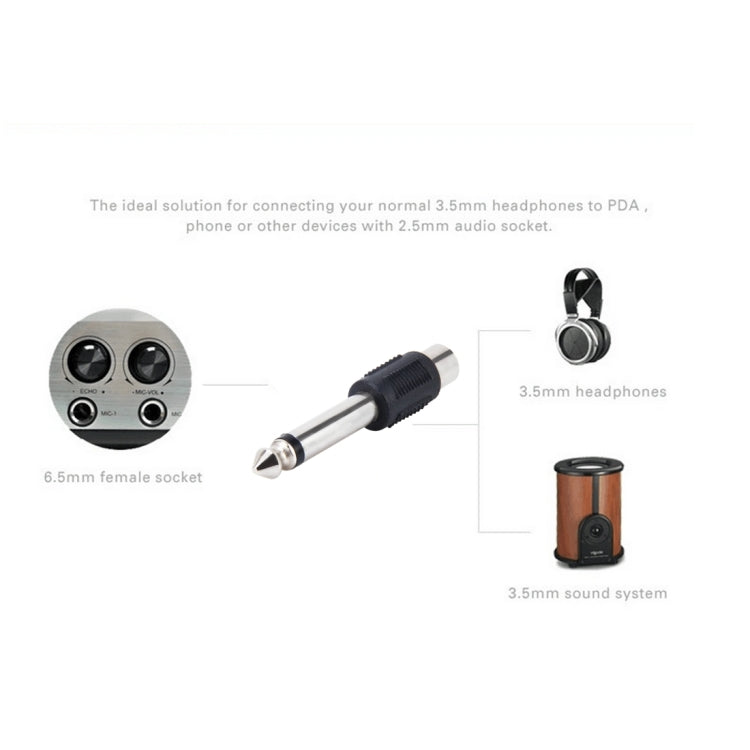 6.35mm Stereo Audio Adapter Male to RCA Female, 6.35mm Male to RCA Female