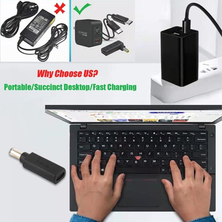 Adaptateur USB-C vers prise mâle 6,0 x 1,4 mm pour PC