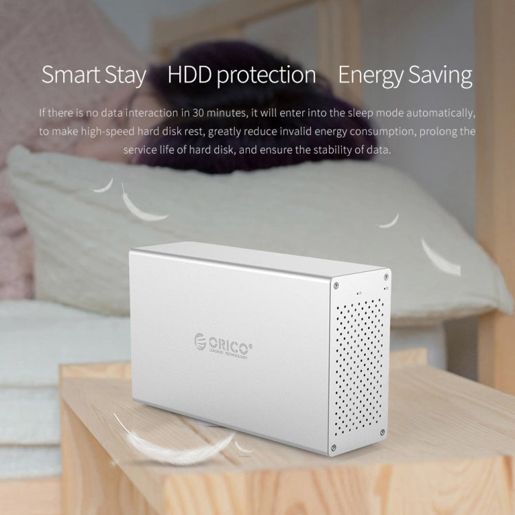 ORICO Honeycomb Series WS400C3 SATA 3.5 inch 40TB USB-C / Type-C 4 Bay Aluminum Alloy HDD / SSD Enclosure, USB-C / Type-C 4 Bays