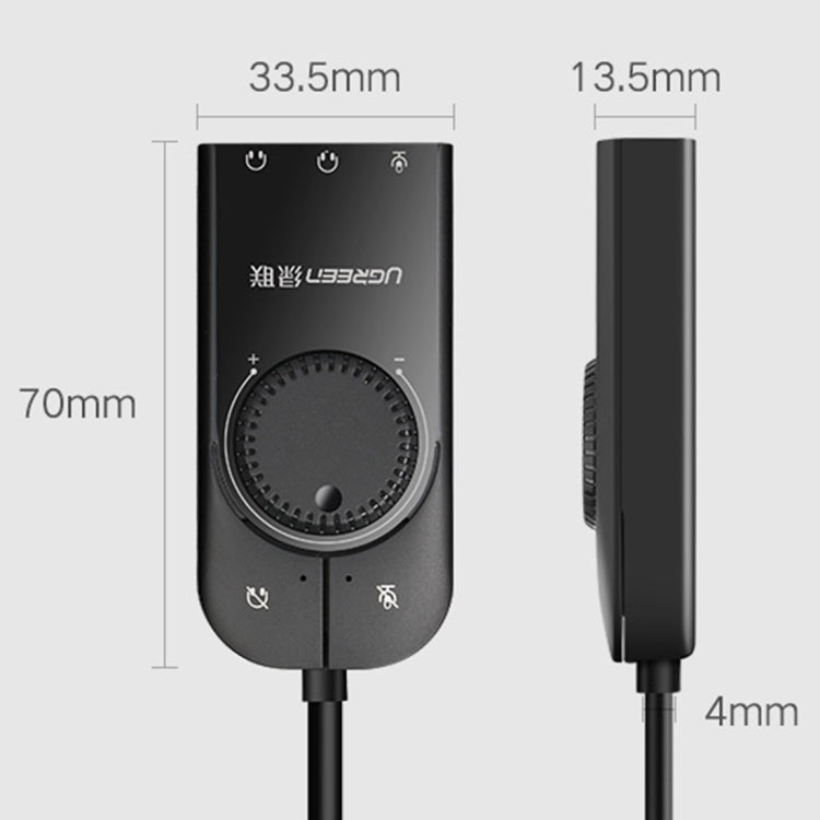 UGREEN CM109 External Sound Card for PC - 3x 3.5mm Ports