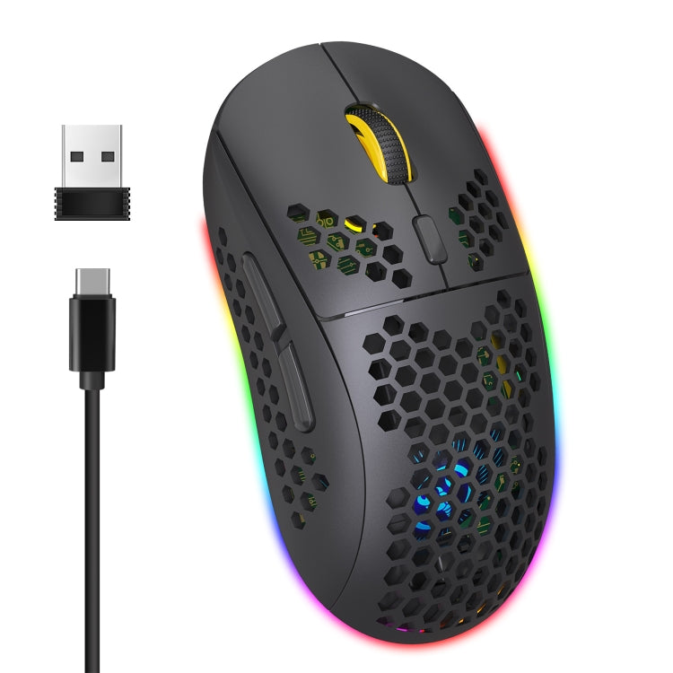 Souris gaming sans fil HXSJ T90 RGB - Performance optimale