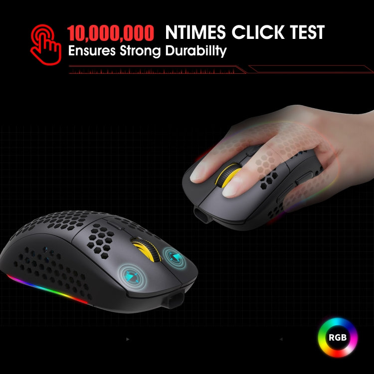 Souris gaming sans fil HXSJ T90 RGB - Performance optimale