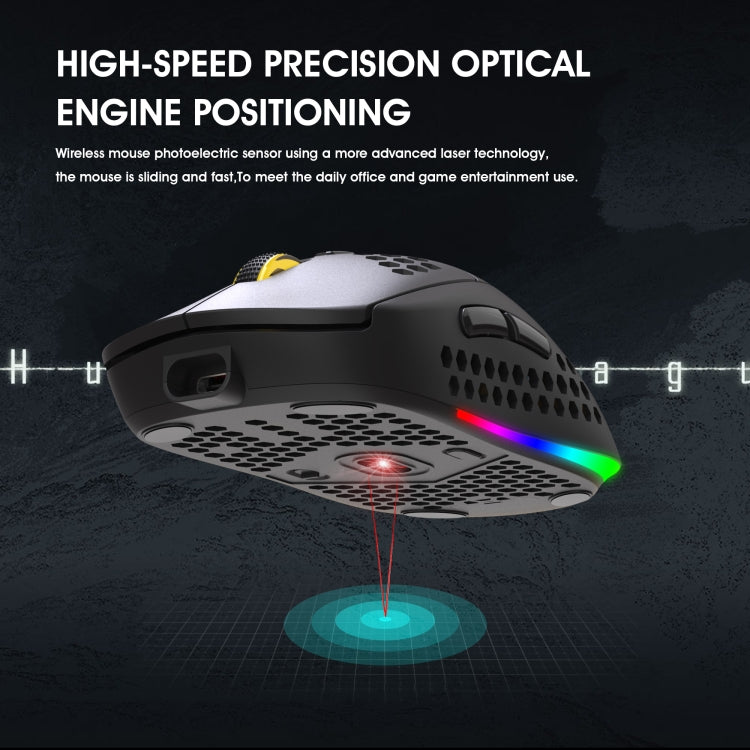 Souris gaming sans fil HXSJ T90 RGB - Performance optimale