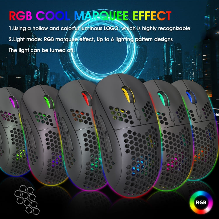 Souris gaming sans fil HXSJ T90 RGB - Performance optimale