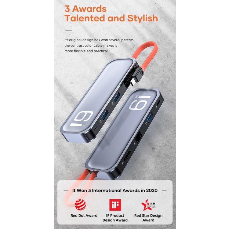 Station d'accueil gaming ROCK TR06 6 en 1 Type-C USB-C