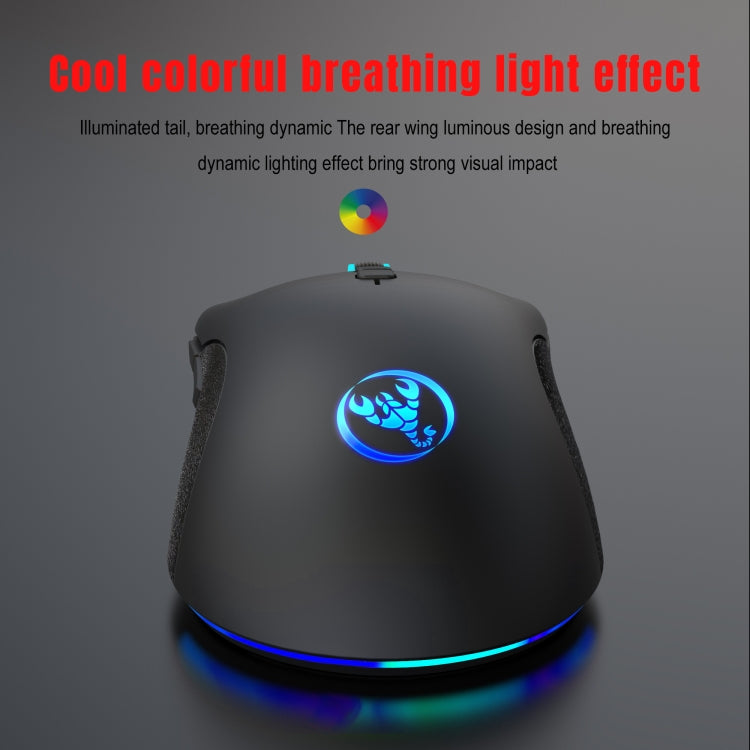 Souris Gaming HXSJ A883 RGB 6400DPI Filaire Professionnelle