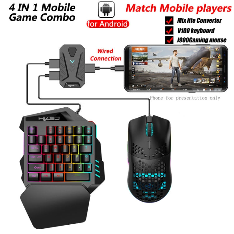 Kit Gaming HXSJ V100 : Clavier & Souris Programmables
