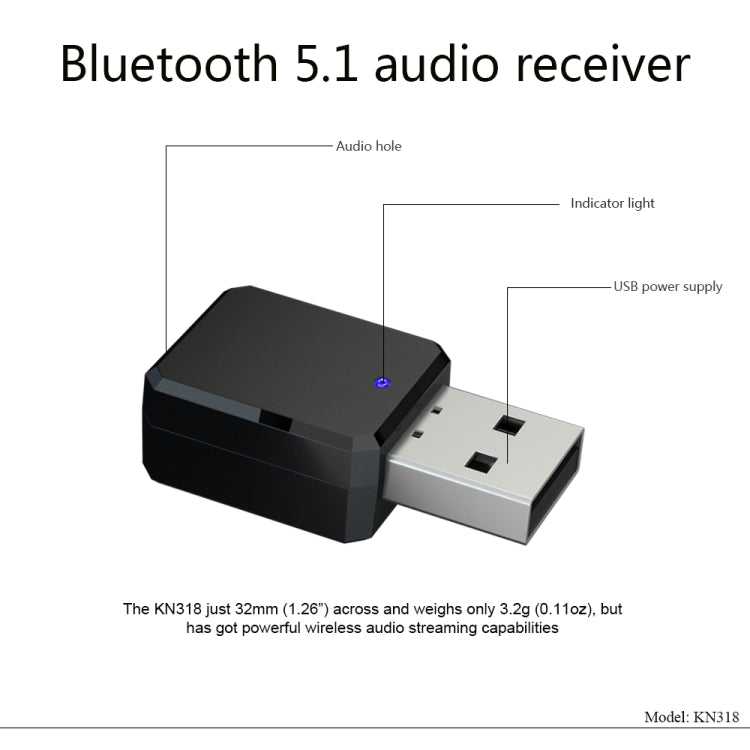 Récepteur audio USB Bluetooth 5.1 pour PC et gaming
