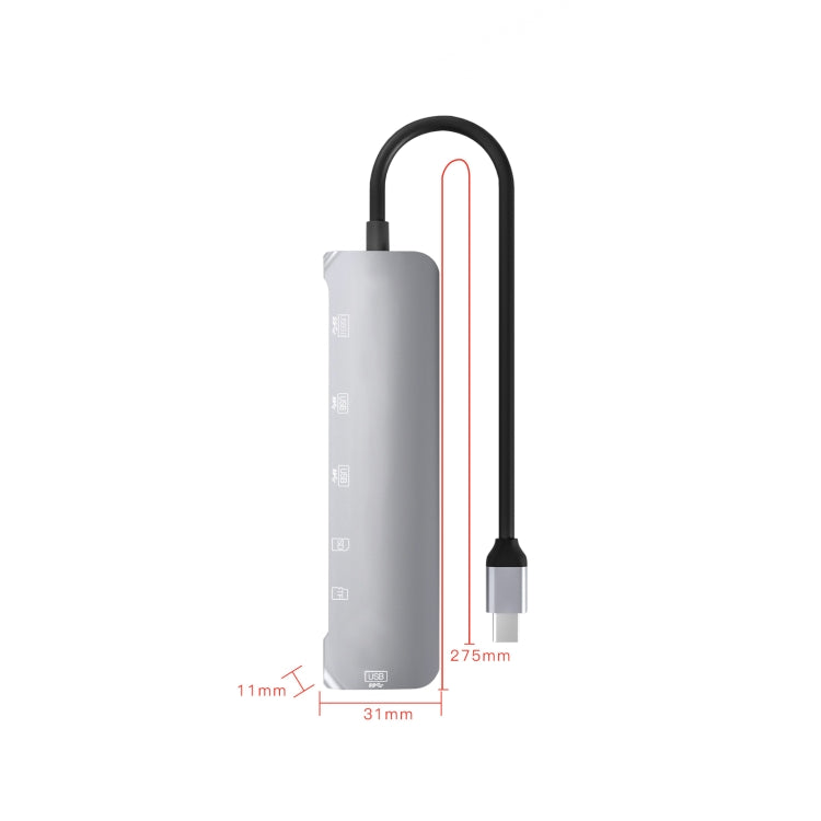 Adaptateur USB-C 6 en 1 pour PC et accessoires gaming
