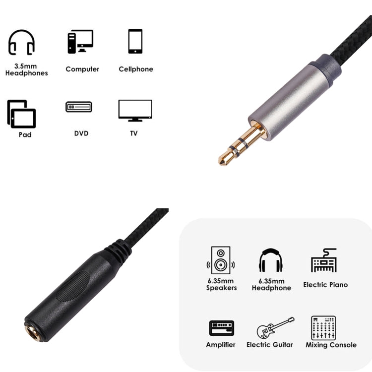 Câble Audio 3.5mm vers 6.35mm - Accessoire Gaming Pratique