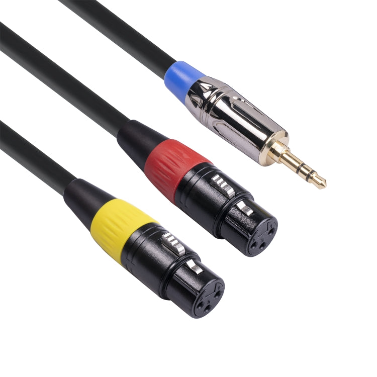 TC194BUXK107YR-30 3.5mm Male to Dual XLR Female Audio Cable, 3.5mm Male to Dual XLR Female