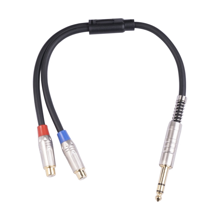 Câble audio bifurqué 6,35 mm vers double RCA pour gaming