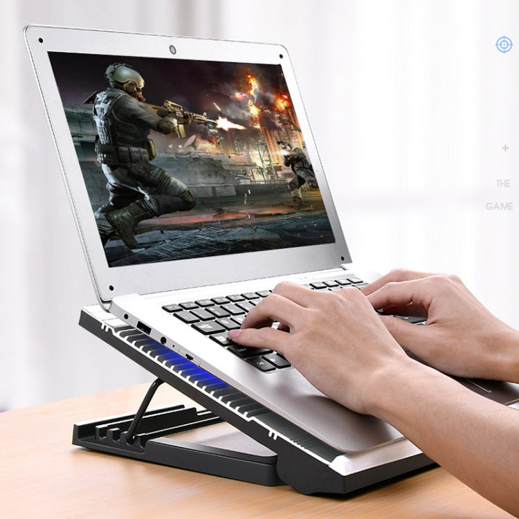 T10 Adjustable Aluminium Laptop Stand Cooler