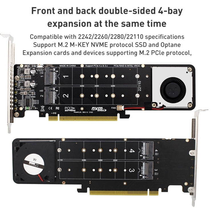 Carte de conversion PCIe X16 vers M.2 SSD pour gaming