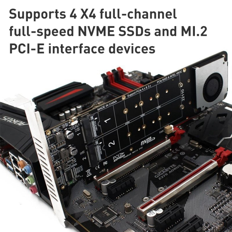 Carte de conversion PCIe X16 vers M.2 SSD pour gaming