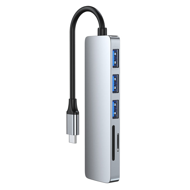 Adaptateur HUB 6-en-1 USB-C/Type-C vers station d'accueil USB, 6 in 1