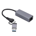 SL-017 USB3.0 Gigabit Réseau Type-C vers Port Réseau HUB USB, SL-017