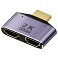 Adaptateur HDMI 2 en 1 2K 60 Hz avec voyants lumineux