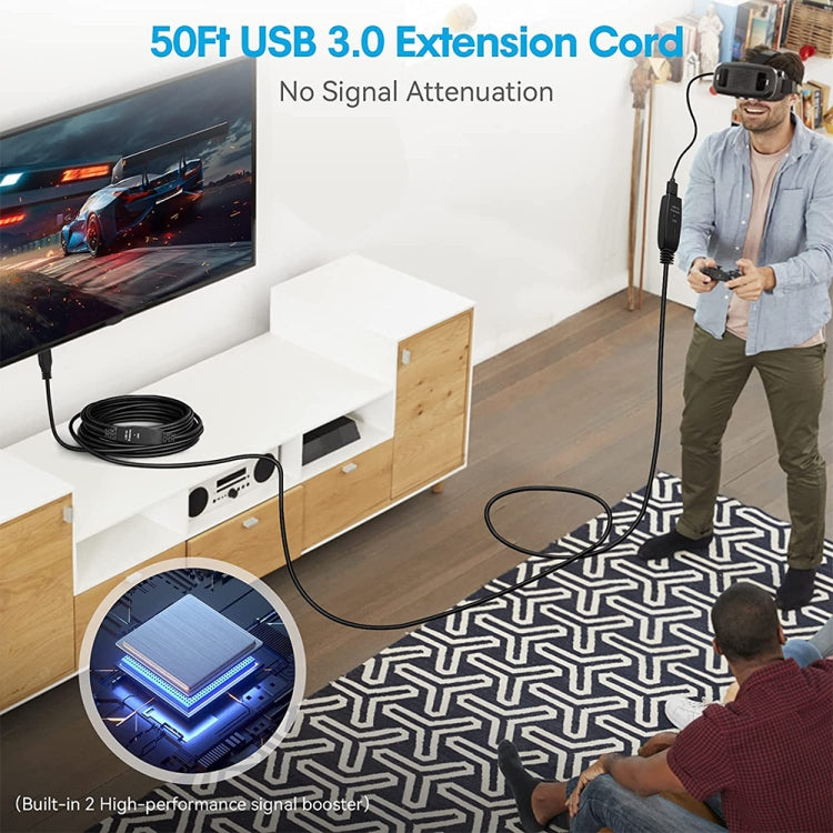 Câble d'extension USB 3.0 mâle vers femelle pour synchronisation de données super rapide, longueur : 10 m., 10m