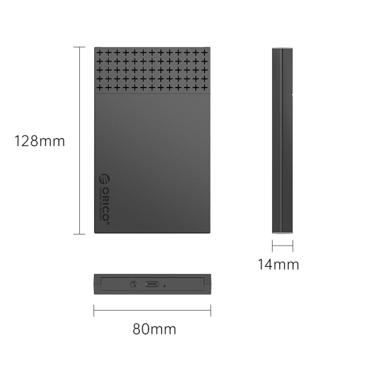 Boîtier de disque dur USB-C 2,5" ORICO pour PC Gaming