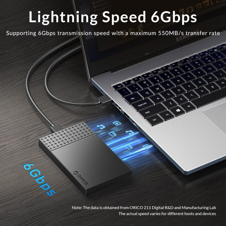 Boîtier de disque dur USB-C 2,5" ORICO pour PC Gaming