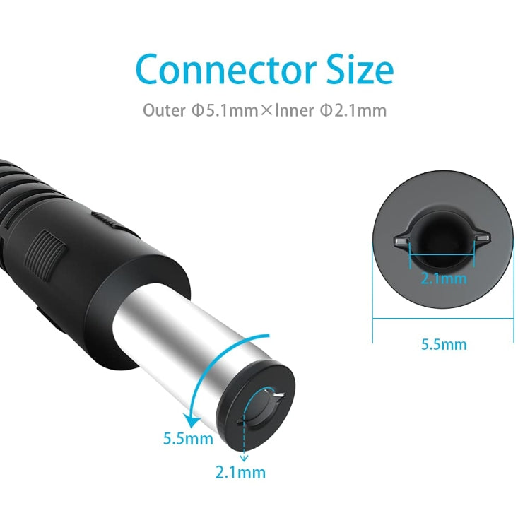 Câble d'alimentation universel pour PC gaming 5,5 x 2,1 mm