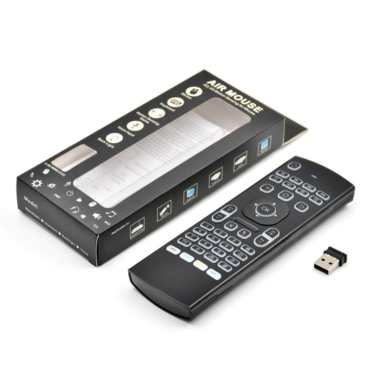 MX3 2.4GHz Fly Air Mouse Wireless Keyboard LED Backlight Remote Control with Gyroscope for Android TV Box/PC
