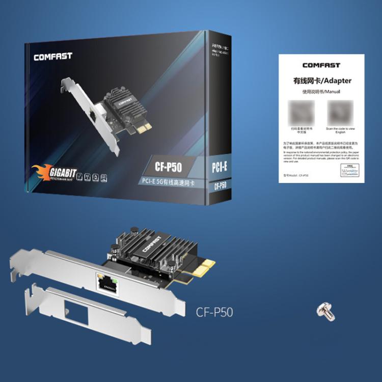 Carte Réseau Gigabit COMFAST CF-P50 pour PC de Gaming