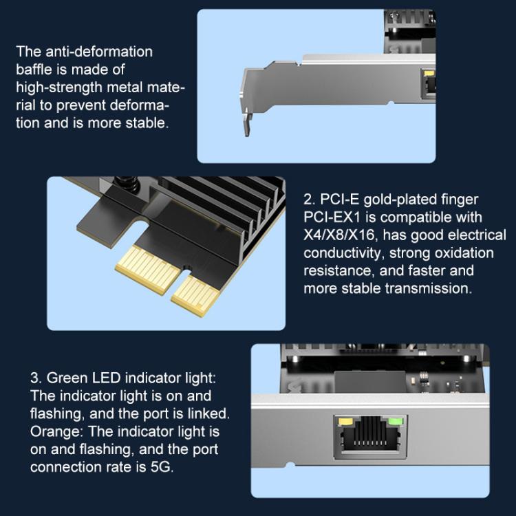 Carte Réseau Gigabit COMFAST CF-P50 pour PC de Gaming