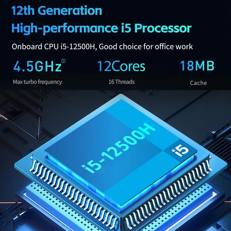 Carte mère gaming ITX avec processeur i5-12500H