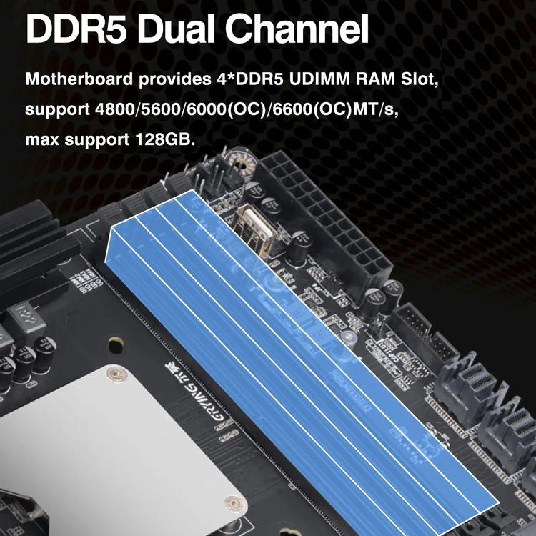 Carte mère NAS ERYING HX770 avec processeur i5 intégré