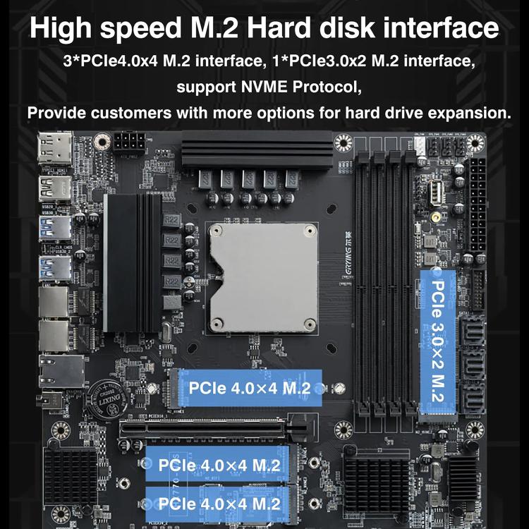 Carte mère NAS ERYING HX770 avec processeur i5 intégré