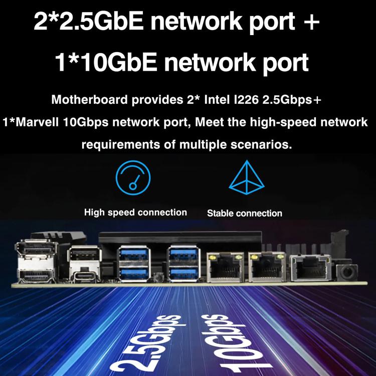 Carte mère NAS ERYING HX770 avec processeur i5 intégré