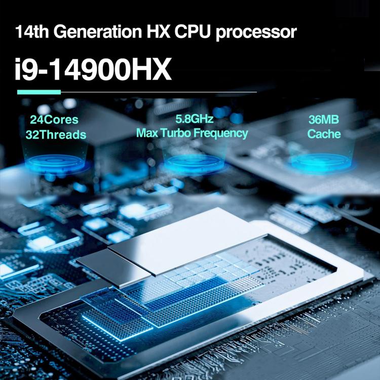 ERYING ATX Motherboard with i9-14900HX Processor for Gaming