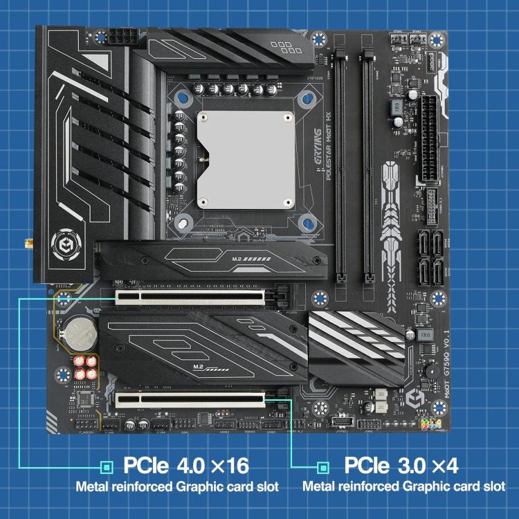 Carte mère ATX ERYING avec processeur i9-14900HX pour gaming