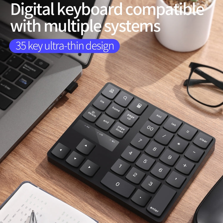 Clavier Numérique Sans Fil Ultra-Mince pour PC Gaming