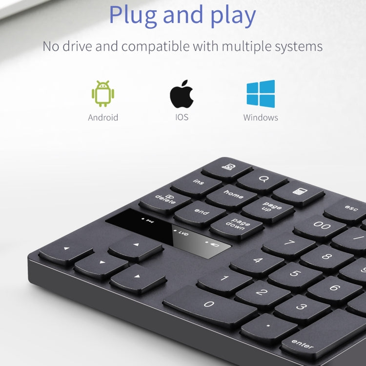 Clavier Numérique Sans Fil Ultra-Mince pour PC Gaming