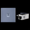 Module réseau blindé CAT.6 pour PC - Panneau à port unique