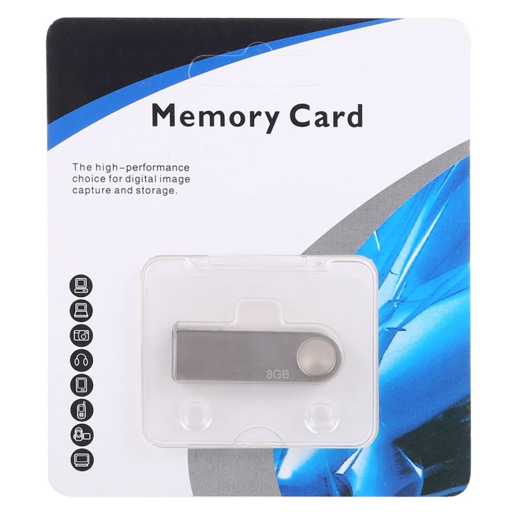 8GB Metal USB 2.0 Flash Drive, 8GB
