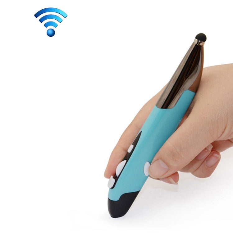 Innovative 2.4GHz Pen Style Portable Wireless Smart Mouse for PC Laptop, Red, Blue, Grey
