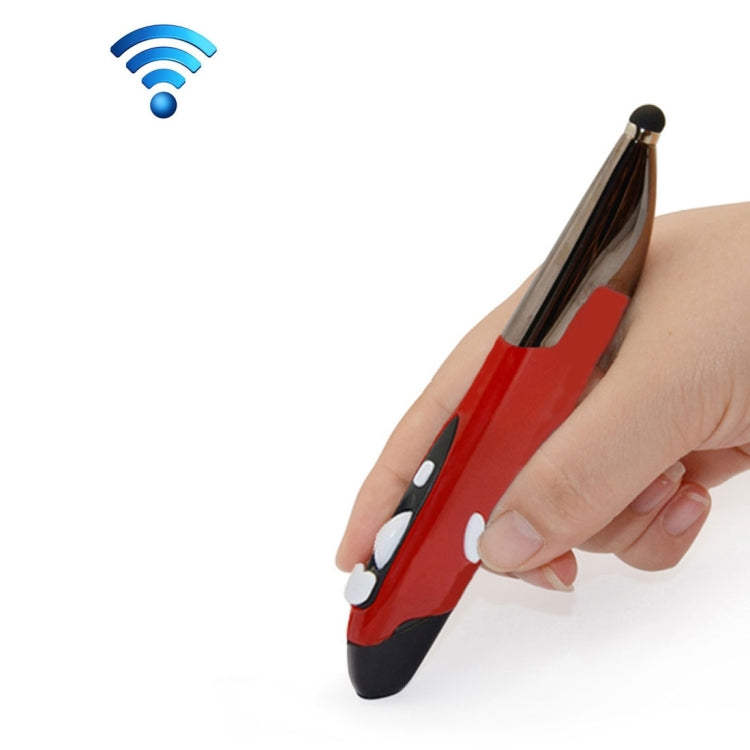 Souris intelligente sans fil portative innovante de style stylo 2,4 GHz pour ordinateur portable PC, Red, Blue, Grey