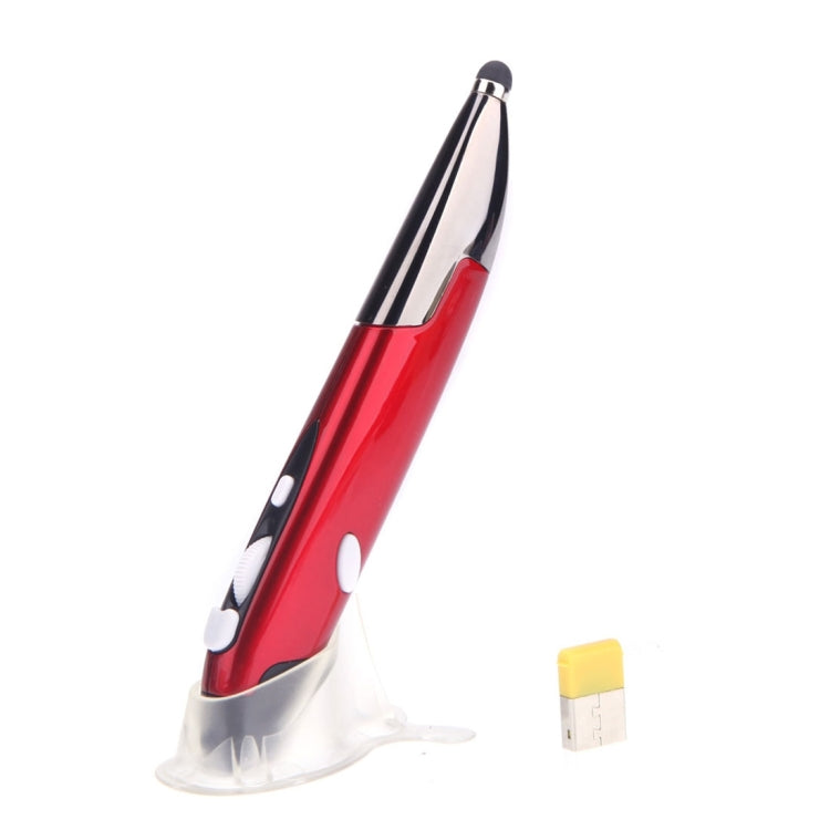 Souris intelligente sans fil portative innovante de style stylo 2,4 GHz pour ordinateur portable PC, Red, Blue, Grey