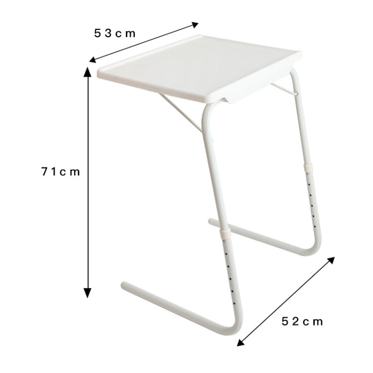 Support de tube en acier à coussin en plastique Table d'ordinateur portable polyvalente pliable et relevable, hauteur réglable: 52-72 cm, angle réglable: 30 degrés / 60 degrés / 90 degrés, Adjustable Height: 52-72cm Pink, Adjustable Height: 52-72cm Blu...