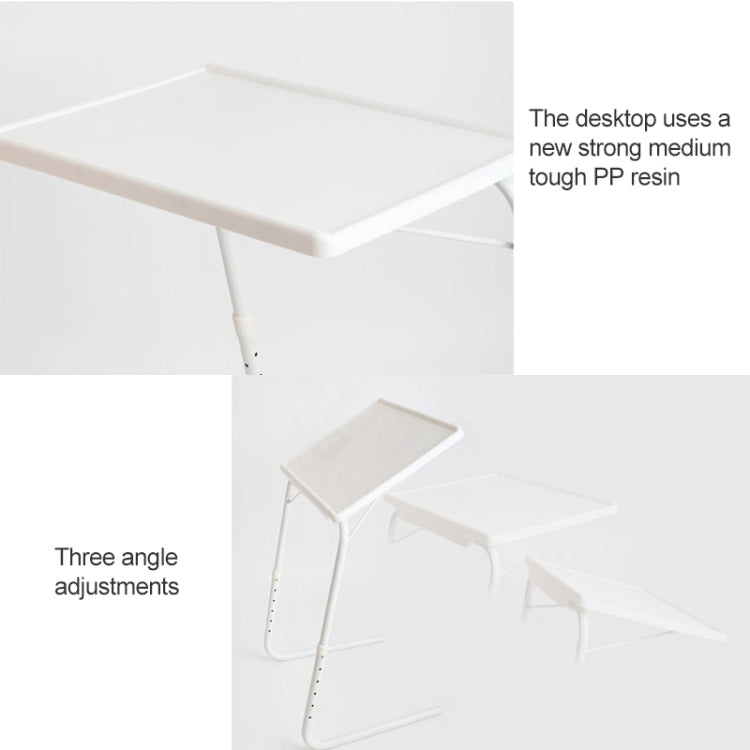 Support de tube en acier à coussin en plastique Table d'ordinateur portable polyvalente pliable et relevable, hauteur réglable: 52-72 cm, angle réglable: 30 degrés / 60 degrés / 90 degrés, Adjustable Height: 52-72cm Pink, Adjustable Height: 52-72cm Blu...