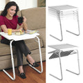 Steel tube support with plastic cushion, versatile folding and lifting laptop table, adjustable height: 53-74cm, adjustable angle: 30 degrees / 60 degrees / 90 degrees / 180 degrees, Adjustable Height: 53-74cm