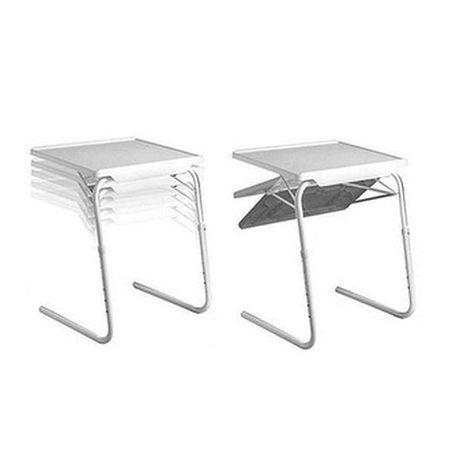 Steel tube support with plastic cushion, versatile folding and lifting laptop table, adjustable height: 53-74cm, adjustable angle: 30 degrees / 60 degrees / 90 degrees / 180 degrees, Adjustable Height: 53-74cm